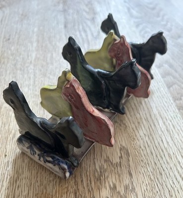 Studiokeramik Katzentoastständer - St Agnes - Cornwall