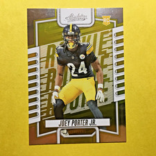 2023 Panini Absolute Football Joey Porter Jr. Rookie Card # 163 Steelers RC 24. rookie card picture