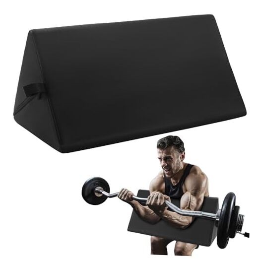  Preacher Curl Pad, Portable Preacher Curl Attachment, Space-Saving Home Gym 
