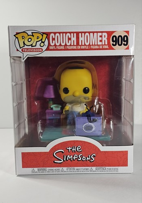 #ad The Simpsons Couch Homer Simpson Funko Pop #909 with Protector $22.50