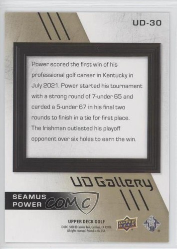 2024 Upper Deck UD Gallery Gold 24/99 Seamus Power #UD-30 1oo8 - Bild 2 von 3