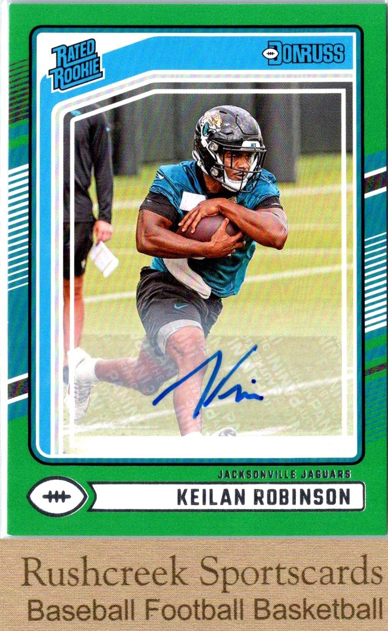 Keilan Robinson Panini Donruss #385 Autograph-Green