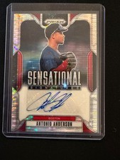 Antonio Anderson 2025 Prizm - Sensational Signatures Pulsar Prizm #/199 - Boston