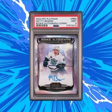 2022-23 O-Pee-Chee Platinum Rookie Cosmic 30/35 Matty Beniers PSA 9 MINT RC Auto