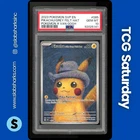 2023 POKEMON SV BLACK STAR PROMOS #085 PIKACHU VAN GOGH GREY FELT HAT PSA 10