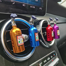 1pc Car Air Freshener NOS Bottle Design   Aromatherapy Vent Clip Auto Fragrance