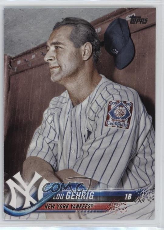 2018 Topps Update Legend Variation SP Lou Gehrig #US200 HOF 06hn