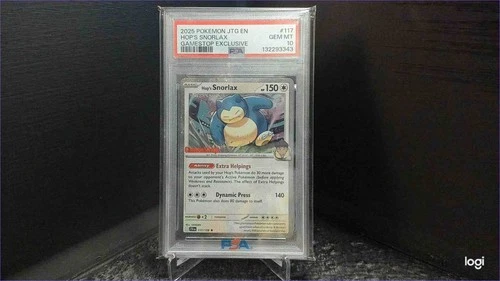 2025 Pokemon JTG EN Hop's Snorlax Gamestop Exclusive - PSA GEM MT 10