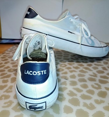 Lacoste Herren / Damen Turnschuhe ORTHOLITE(R) Weiß Blau, EUR42 UK8 USA9