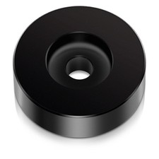 45 RPM Record Adapter Solid Aluminum Dome 7in Vinyl Turntable Adapter Black Set