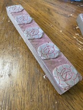 Vintage Letterpress Blok drukarski - róże