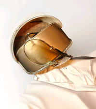 Gucci Oversized Shield Sunglasses Women Tortoise Frame Tinted Lens