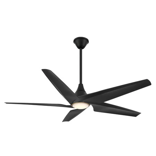 Minka Aire Switch 60" Ceiling Fan - Coal Black 5-Blade Remote Control - Picture 2 of 3