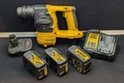 Dewalt DC213 XRP 18V SDS Hammer Drill + Battery Adapter,  3 Batteries & Charger