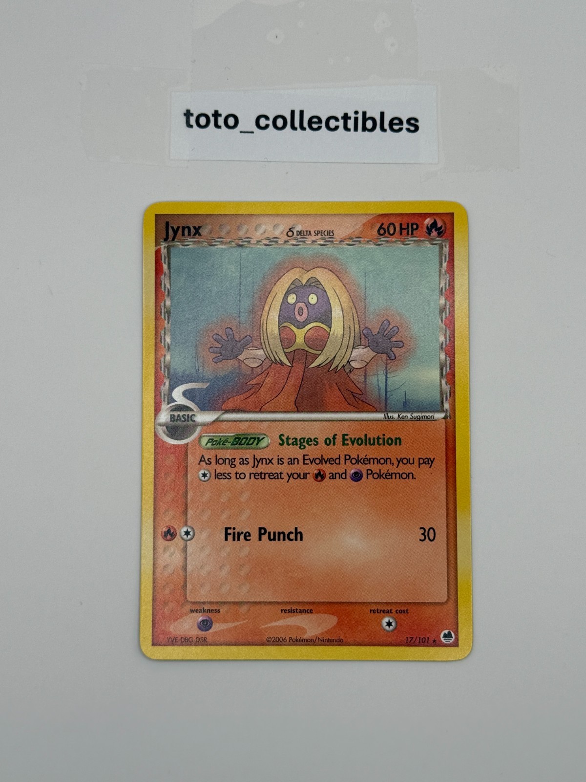Jynx (Delta Species) - 17/101 Rare Dragon Frontiers - LP-NM Pokemon TCG