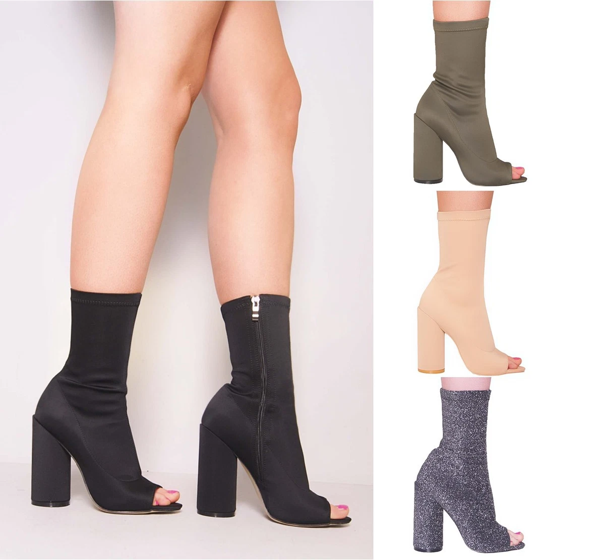 Lycra ankle boots sale