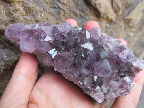 Amethyst Crystal Healing Cluster bed points intuition natural Power stone 295g - Picture 2 of 24