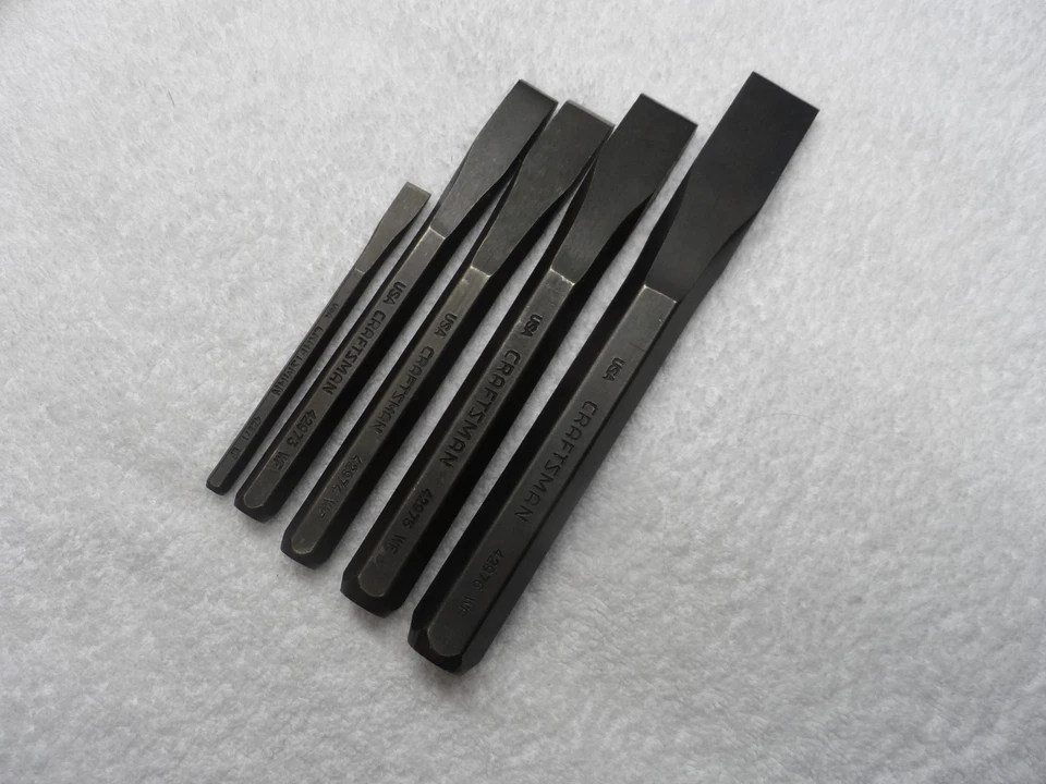 Juego de cinceles Craftsman, hecho en USA (p/n 42971, 42973 a 42976) - 5 piezas Foto 2 de 4