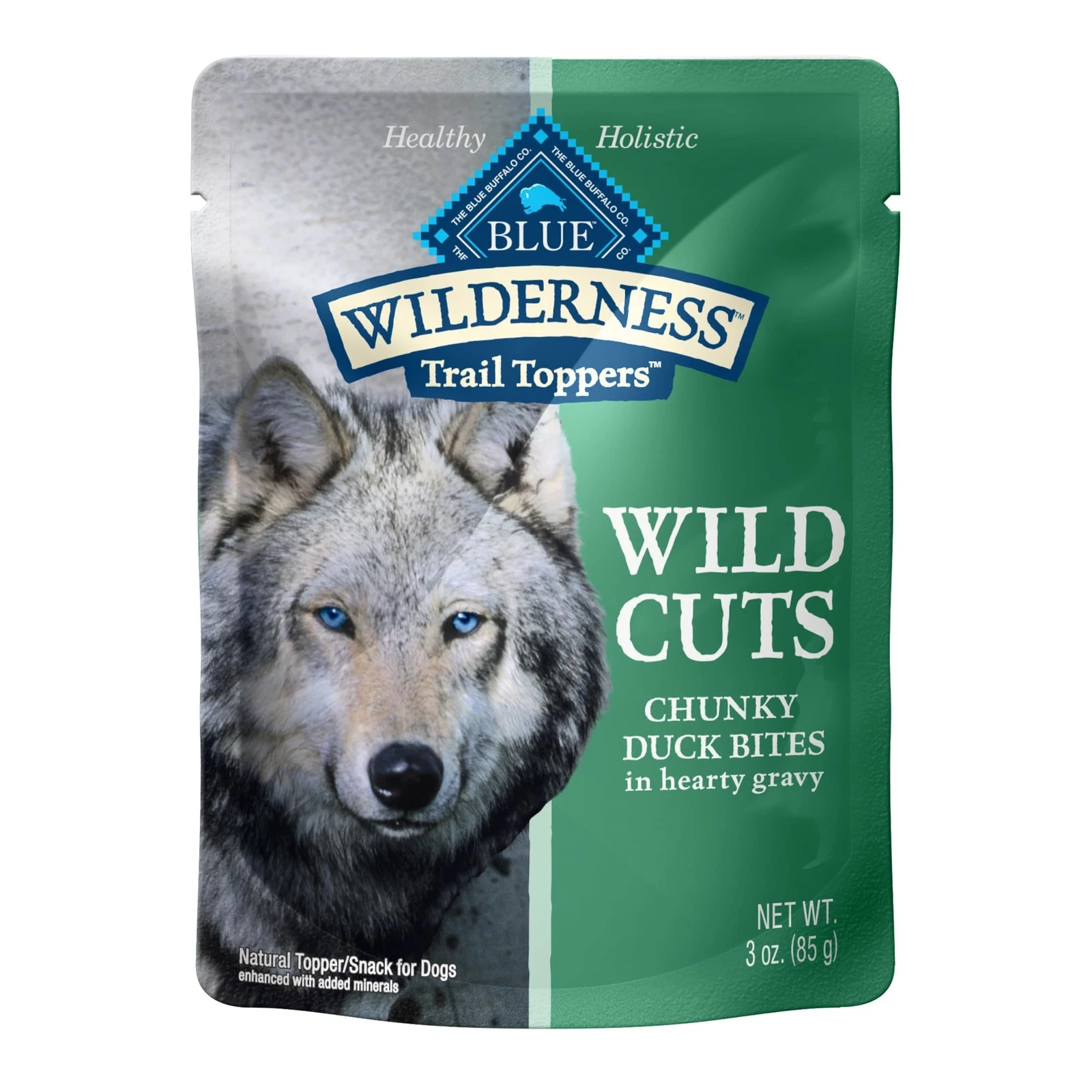 Blue Buffalo Wilderness Duck Wet Dog Food Topper Grain Free High Protein 24 P...