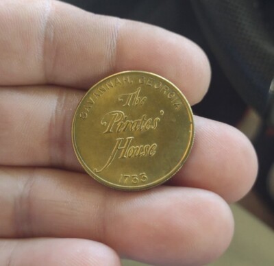 Old Souvenir Token The Pirates House 1733 Savannah, Georgia