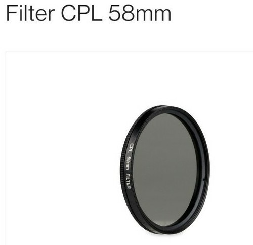 Canon compatible 58mm Polarization CPL Filter - Picture 3 of 3