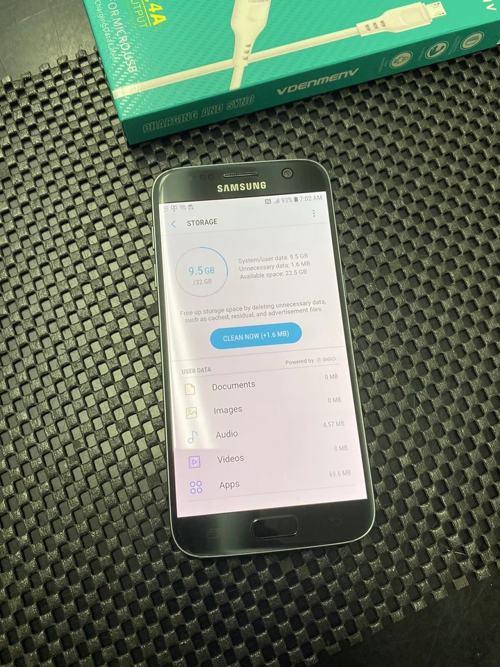 Unlocked ✨ Samsung Galaxy S7 SM-G930V 32GB Onyx Black Fully Functional Tested - Image 4 of 4