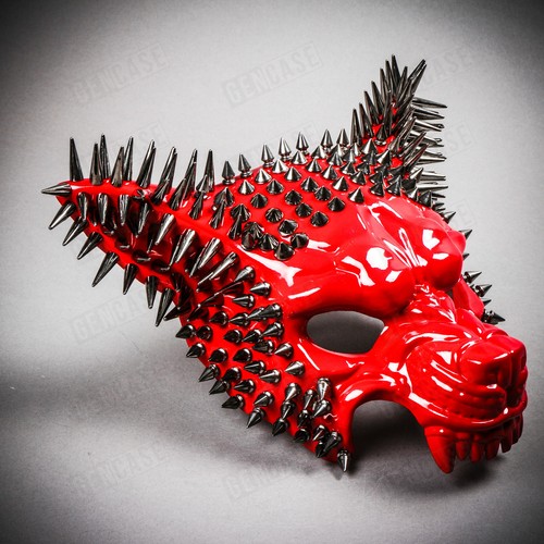 Steampunk Spike Halloween Men & Women Cosplay Costume Masquerade Wild Party Mask - Picture 52 of 61