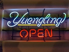 Yuengling Beer Open 20"x16" Neon Lamp Light Sign Bar Pub Open Wall Decor