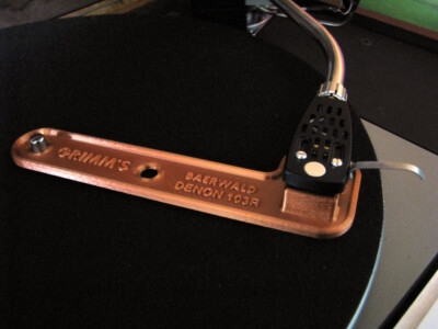 GRIMM'S DENON DL 103 & 103R PHONO CARTRIDGE BAERWALD PROTRACTOR