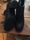 Women's Fairchild Black Zip UP Block Heel leather Boots Size 9 M EUC — photo 2