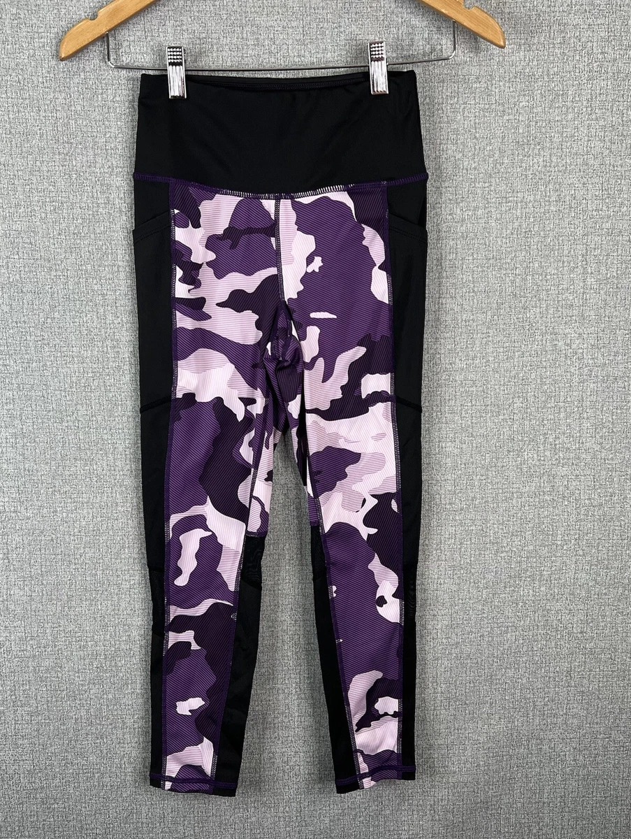 Rise by Lularoe Leggings Womens XS Purple Black Camo Pockets