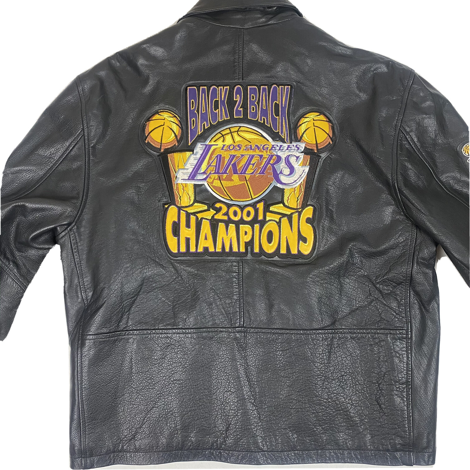 適切な価格 NBAxWDS Leather Melton Jacket LAKERS XL スタジャン