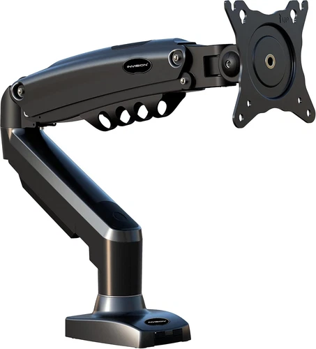 Invision Single Monitor Arm Desk Mount 19"-32" Screens Stand Bracket with Clamp