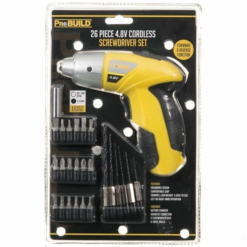 Probuild 4.8 v cordless screwdriver deals