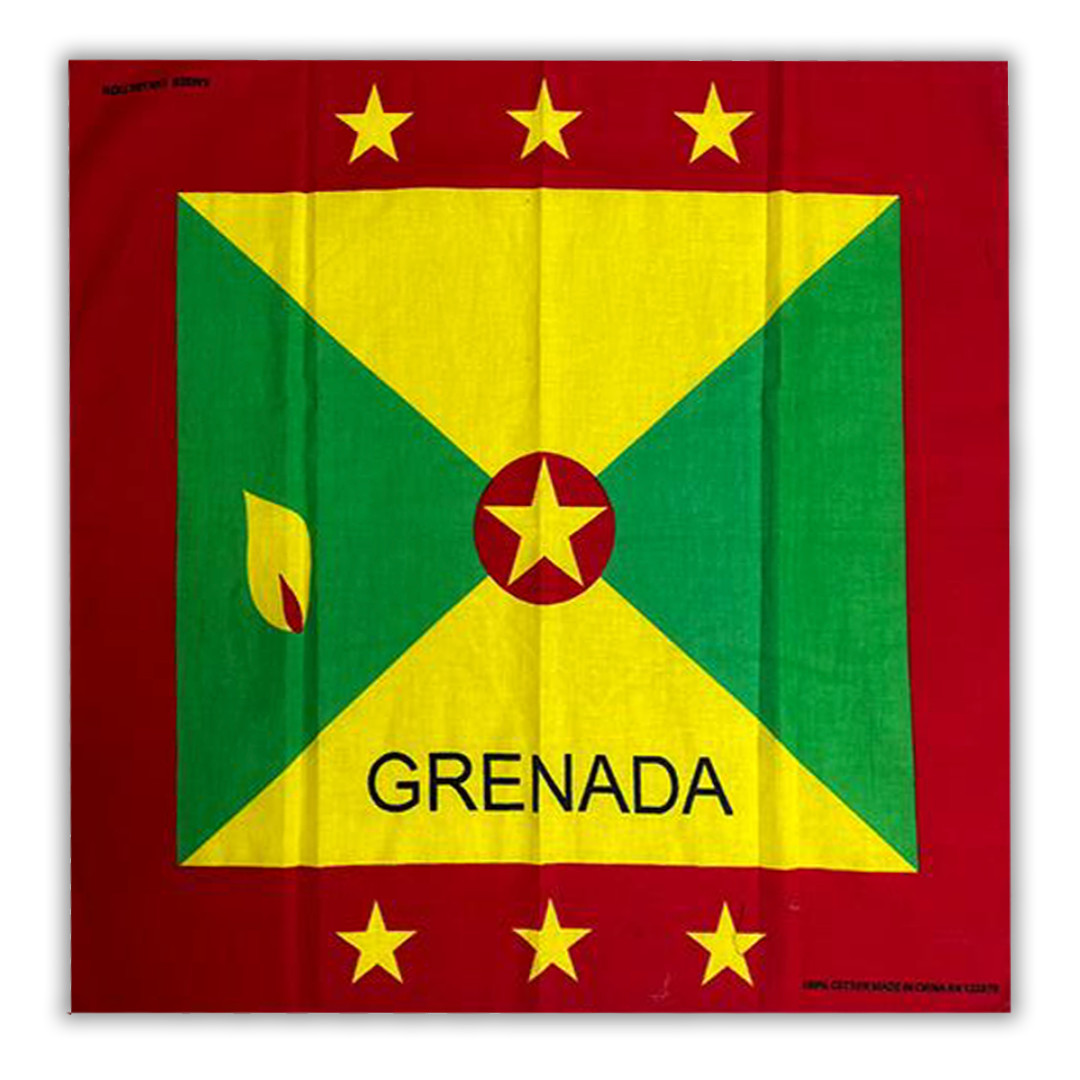 Carnival Country Flag Deluxe Aura Grenada Bandana – Vibrant Grenadian Flag Head
