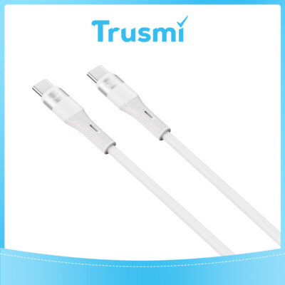 TRUSMI 60W Type C to Type C White Cable (1M)