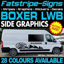 to fit PEUGEOT BOXER L3 LWB GRAPHICS STICKERS STRIPES DECAL CAMPER VAN MOTORHOME