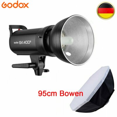 DE Godox SK400II 2.4G 400Ws Studio Blitz Blitzgerät + 95cm Bowens Softbox