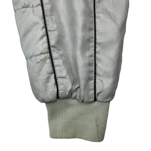 VTG Swingster Men's 100% Nylon Full Zip Checkmate Racing Jacket Silver • XS - Picture 11 of 13