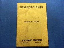 VINTAGE KAL-EQUIP CO Ignition TESTER USA OPERATION GUIDE