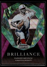 2022 Panini Prizm Draft Picks Brilliance Prizms Purple Wave #13 Parker Messick