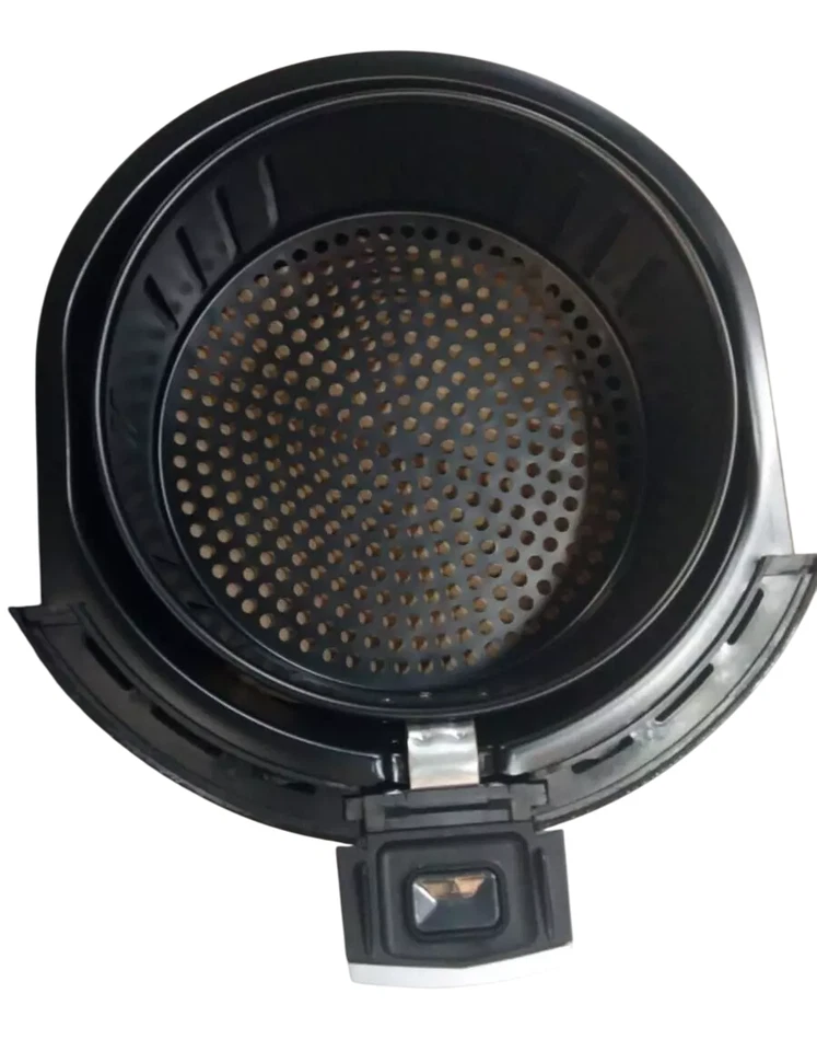 Freidora de aire dinámica sin aceite Molla AirSmart, cesta de alimentos de 3,2 L con acento negro/plateado Foto 4 de 4