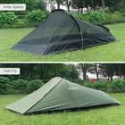 Ultralight Outdoor Single Person Camping Tent Water Resistant Aviation Aluminum