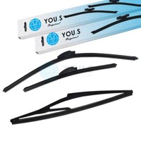 You.S Scheibenwischer Wischer SET Vorne+Hinten FüR Nissan Qashqai II (J11, J11)