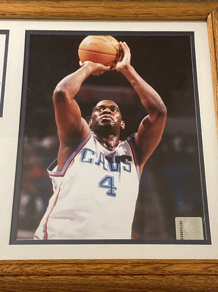 Официальная фотокарта и статистика НБА Шона Кемпа из Seattle Sonics Cleveland Cavs в рамке - Изображение 2 из 4