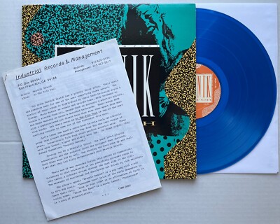 BEATNIK BEATCH At The Zula Pool 1986 BLUE VINYL LP + PRESS KIT JELLYFISH