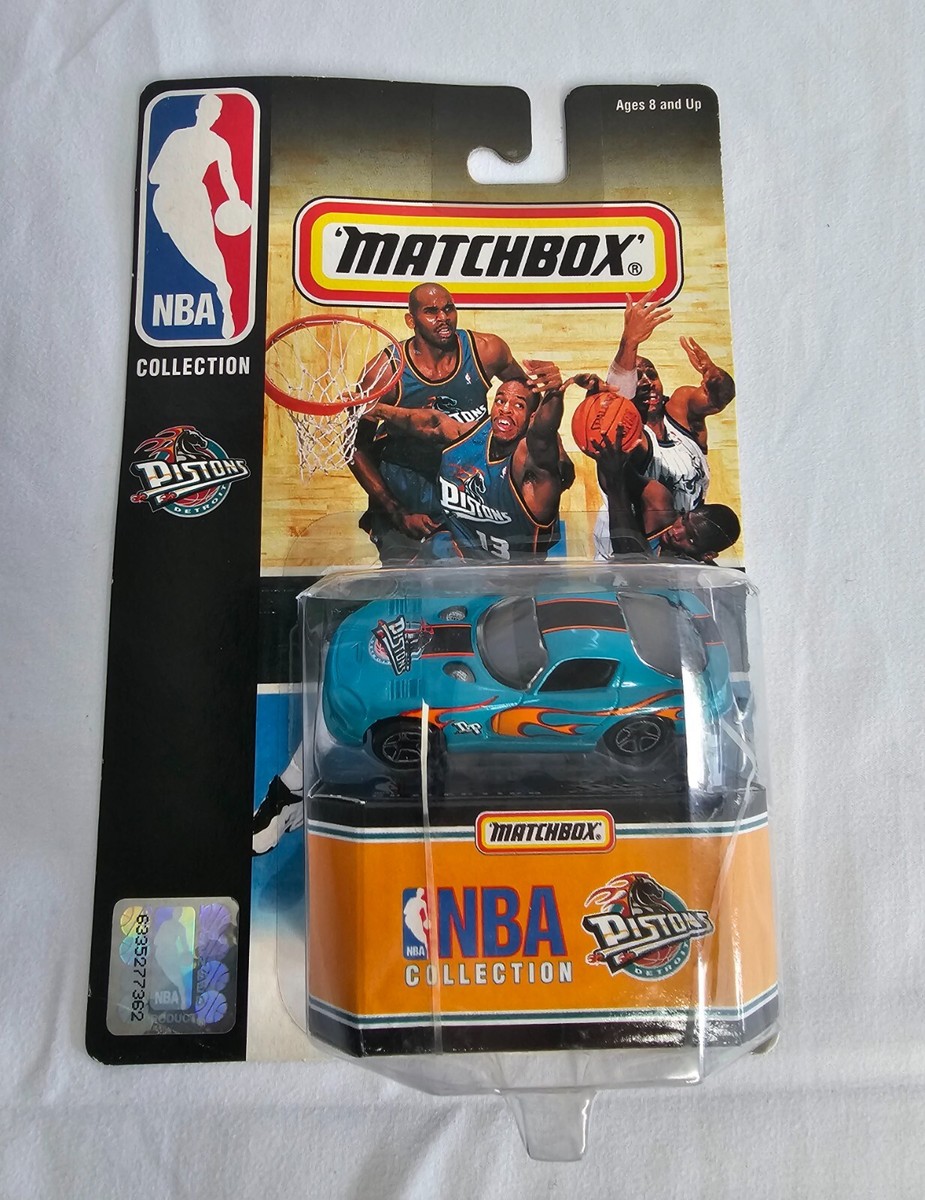 Vintage 1998 NBA Collection Matchbox Detroit Pistons Teal Dodge