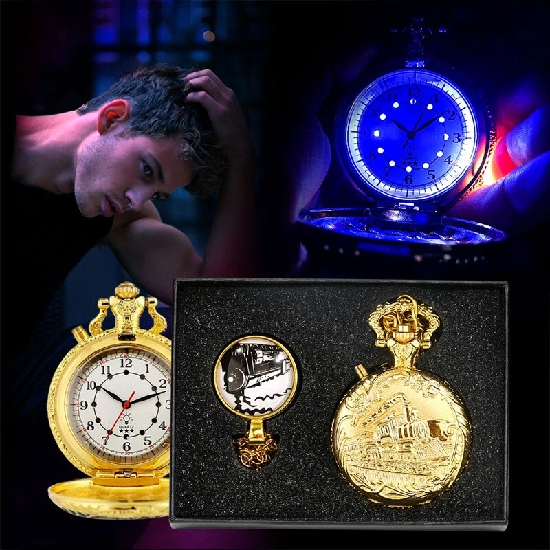 Pocket watch with light top