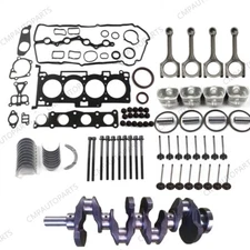 Engine Overhaul Rebuild Kit w/ Crankshaft & 4 Con Rods For Hyundai Kia G4KD 2.0L