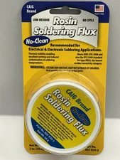 No-Clean Rosin Soldering Flux Jar 2oz, CAIG RSF-R39-2, Ships Free from Ohio